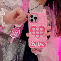 Thumbnail for Pink Barbie Heart iPhone Case - ArtGalleryZen