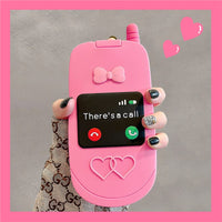 Thumbnail for Pink Bowknot Heart Mirror Flip iPhone Case - ArtGalleryZen