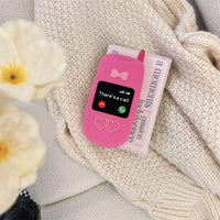 Thumbnail for Pink Bowknot Heart Mirror Flip iPhone Case - ArtGalleryZen