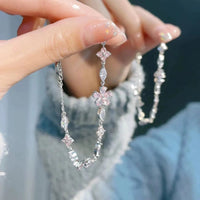 Thumbnail for Pink Crystal Cherry Blossom Bracelet - ArtGalleryZen