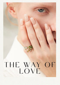 Thumbnail for Pink Crystal Inlaid Enamel Tulip Ring - ArtGalleryZen