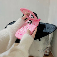 Thumbnail for Pink Heart Star Mirror Flip iPhone Case - ArtGalleryZen