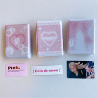 Thumbnail for Pink Lace Bowknot Kpop 3 Inch Mini Photocard Album - ArtGalleryZen