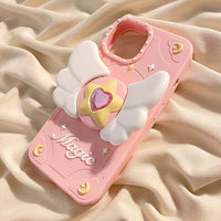 Thumbnail for Pink Magic Moving Wings iPhone Case - ArtGalleryZen