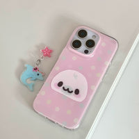 Thumbnail for Pink Mamegoma Polka Dot iPhone Case - ArtGalleryZen