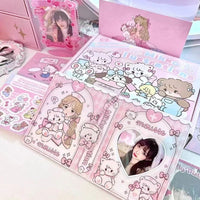 Thumbnail for Pink Mikko Mousse Kpop 3 Inch Mini Photocard Album - ArtGalleryZen