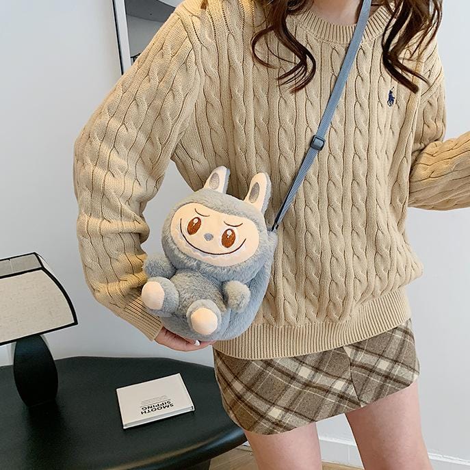 Plush Labubu Crossbody Bag - ArtGalleryZen