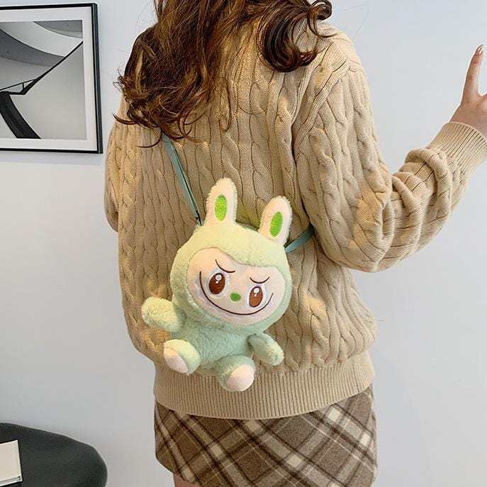 Plush Labubu Crossbody Bag - ArtGalleryZen