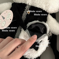 Thumbnail for Plush Ribbit Cat Crossbody Bag - ArtGalleryZen