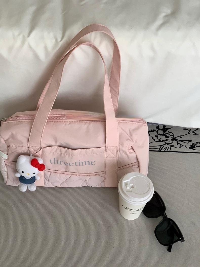 Pink Down-filled Fabric Tote Bag - ArtGalleryZen