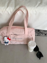 Thumbnail for Pink Down-filled Fabric Tote Bag - ArtGalleryZen