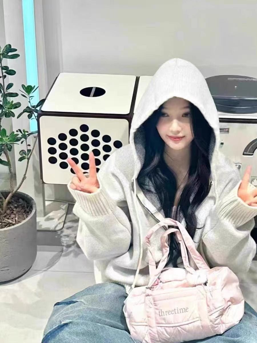 Pink Down-filled Fabric Tote Bag - ArtGalleryZen