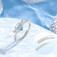 Thumbnail for Sanrio Cinnamoroll Crystal Heart Ring - ArtGalleryZen