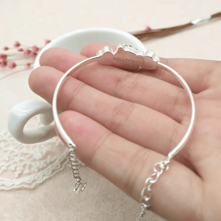 Sanrio Crystal Hello Kitty Bangle Bracelet - ArtGalleryZen