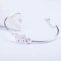 Thumbnail for Sanrio Crystal Hello Kitty Bangle Bracelet - ArtGalleryZen
