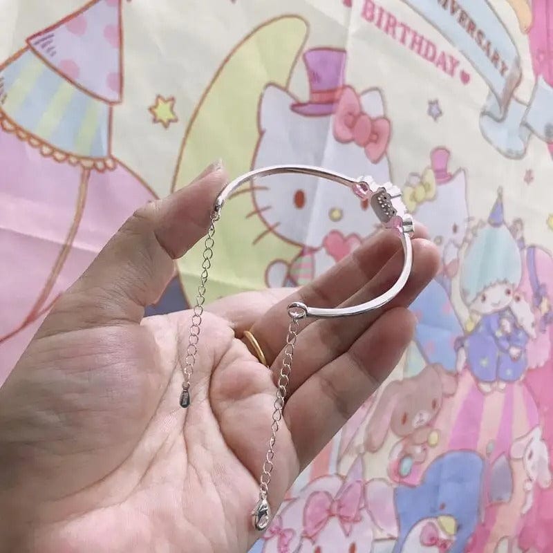 Sanrio Crystal Hello Kitty Bangle Bracelet - ArtGalleryZen
