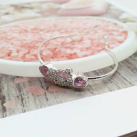 Thumbnail for Sanrio Crystal Hello Kitty Bangle Bracelet - ArtGalleryZen