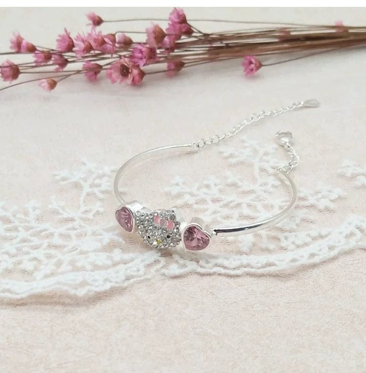 Sanrio Crystal Hello Kitty Bangle Bracelet - ArtGalleryZen