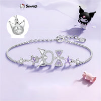 Thumbnail for Sanrio Crystal Kuromi Bracelet - ArtGalleryZen