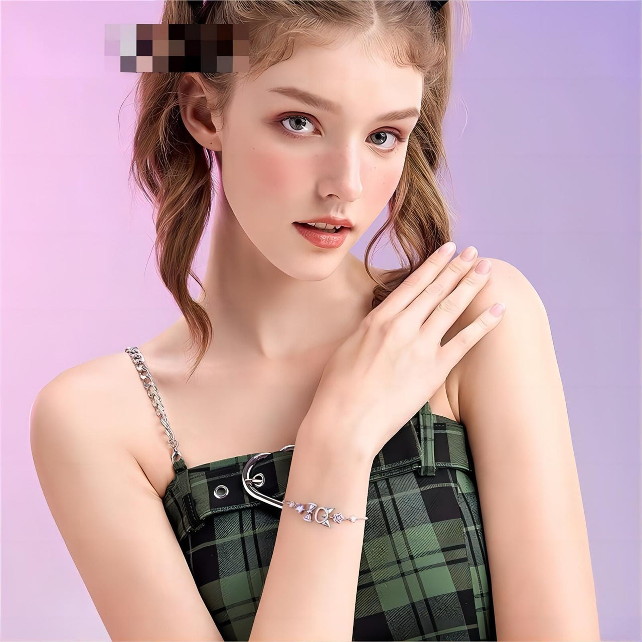 Sanrio Crystal Kuromi Bracelet - ArtGalleryZen