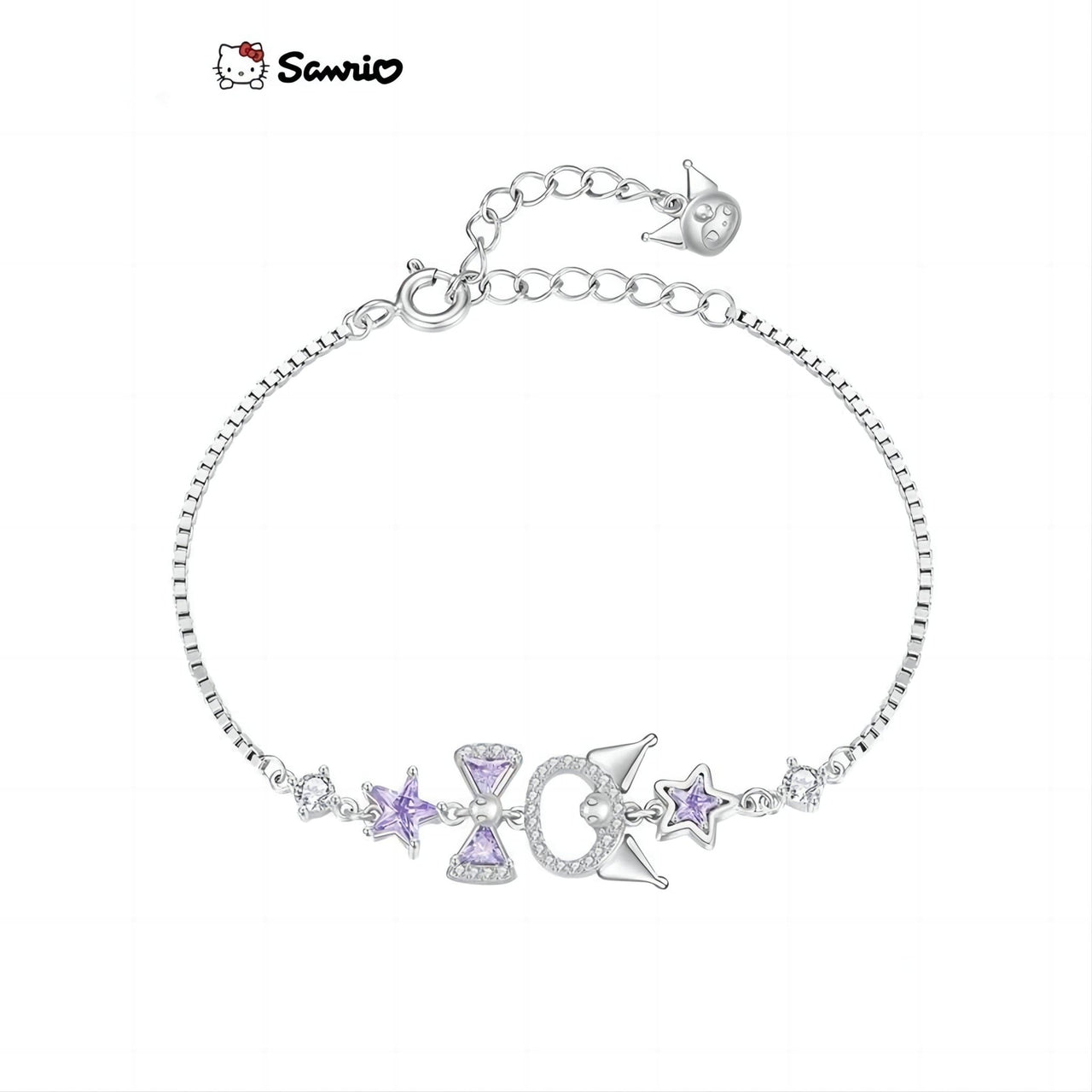 Sanrio Crystal Kuromi Bracelet - ArtGalleryZen