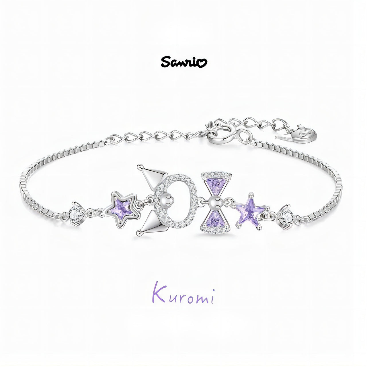 Sanrio Crystal Kuromi Bracelet - ArtGalleryZen