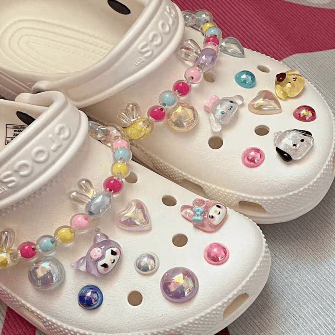 Sanrio Cute Crocs Sandals Decoration Shoe Charms - ArtGalleryZen
