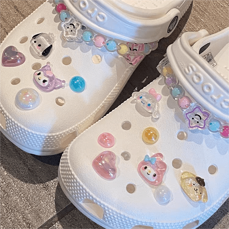 Sanrio Cute Crocs Sandals Decoration Shoe Charms - ArtGalleryZen