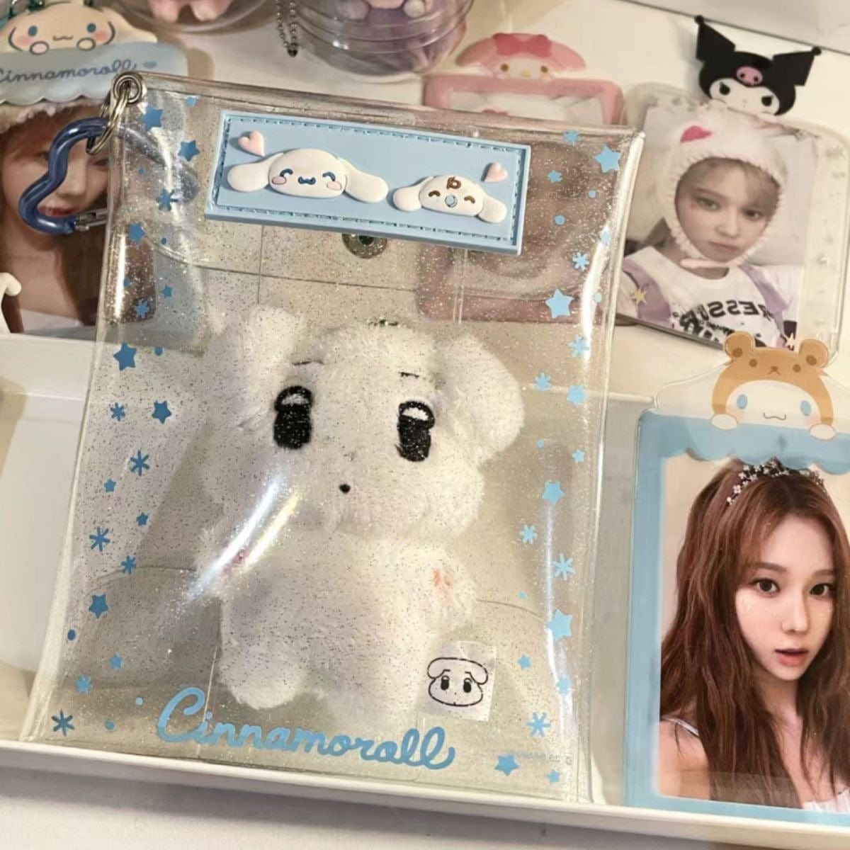 Sanrio Cute Doll Storage Kpop Display Keychain Bag - ArtGalleryZen