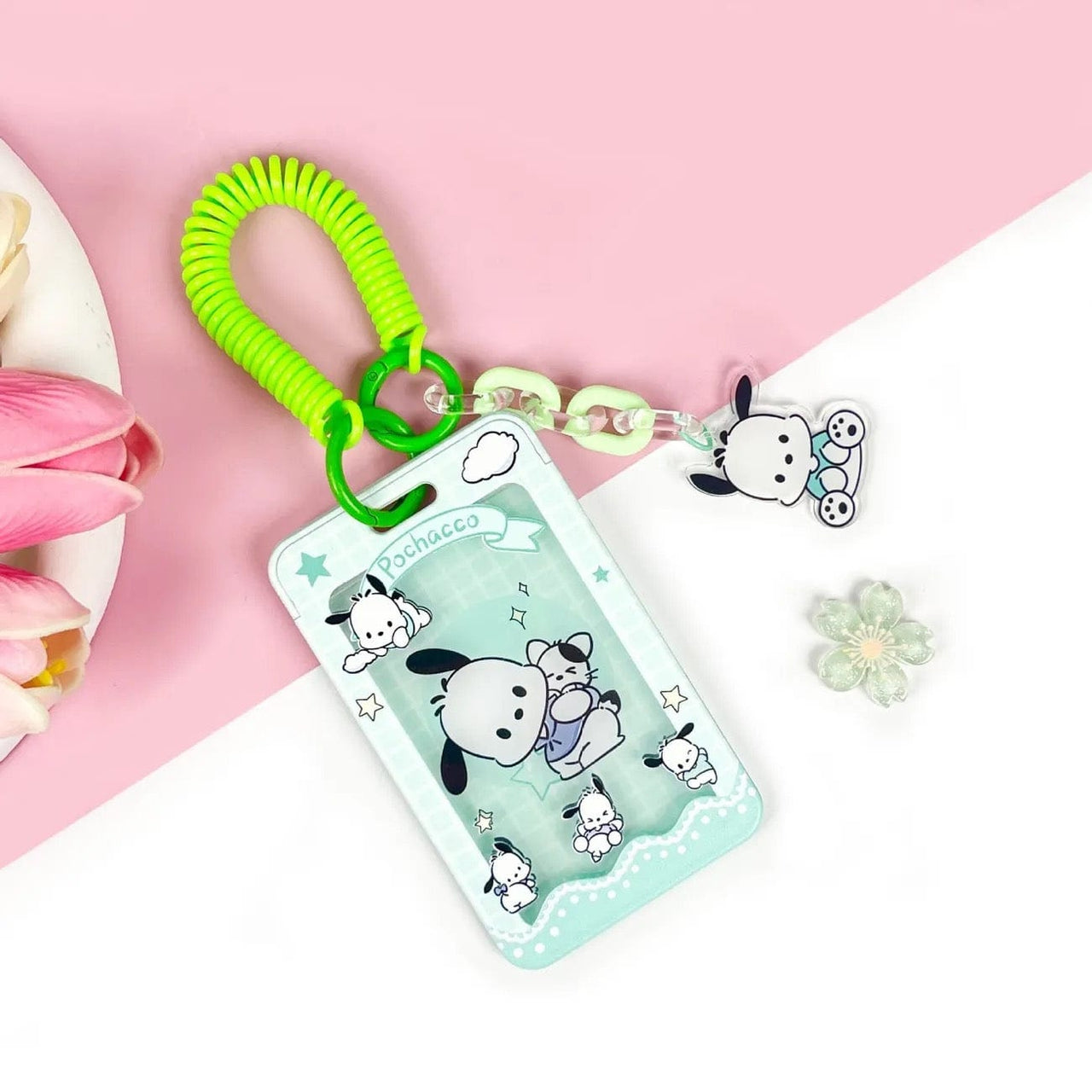 Sanrio Cute Kpop Keychain Acrylic Photocard Holder - ArtGalleryZen