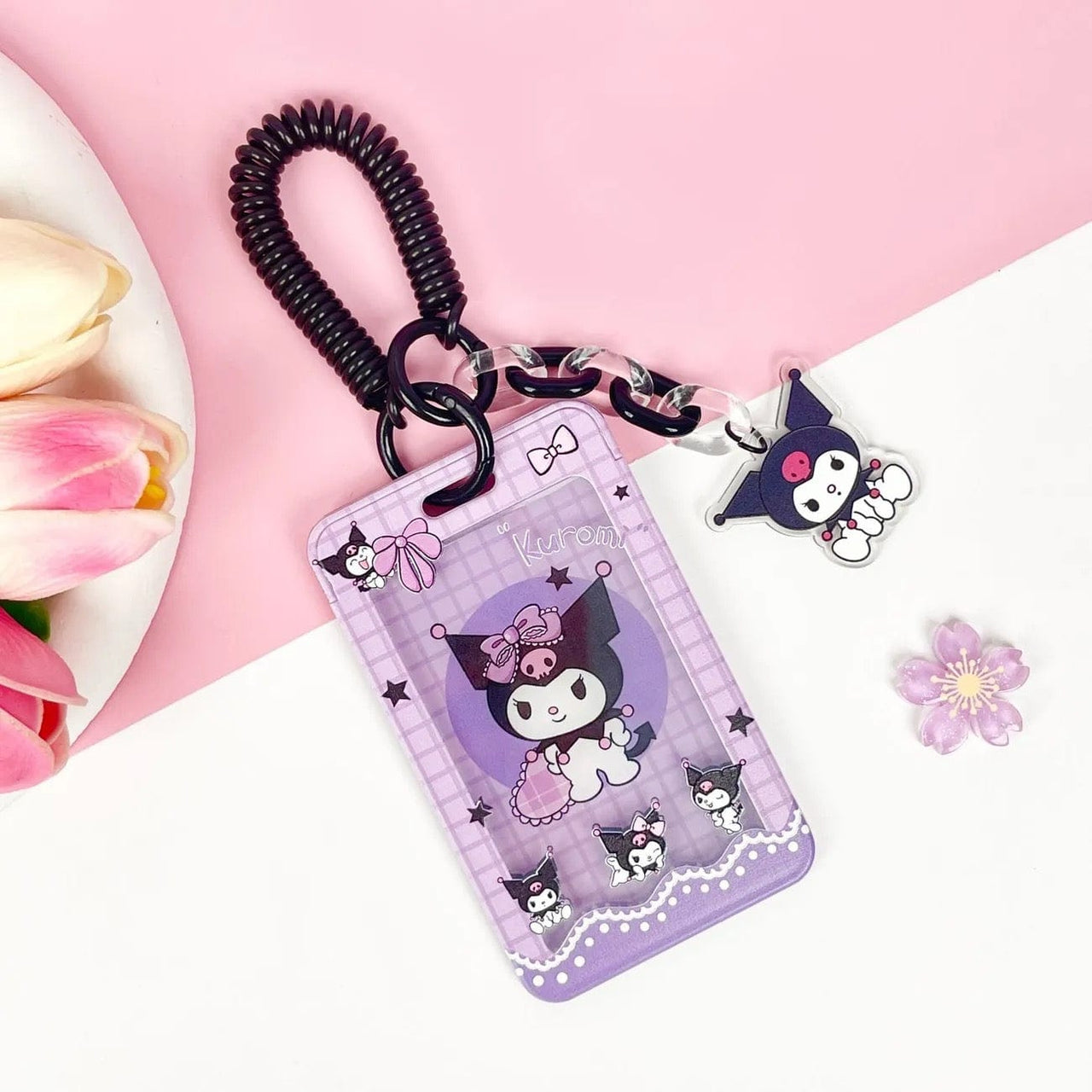 Sanrio Cute Kpop Keychain Acrylic Photocard Holder - ArtGalleryZen