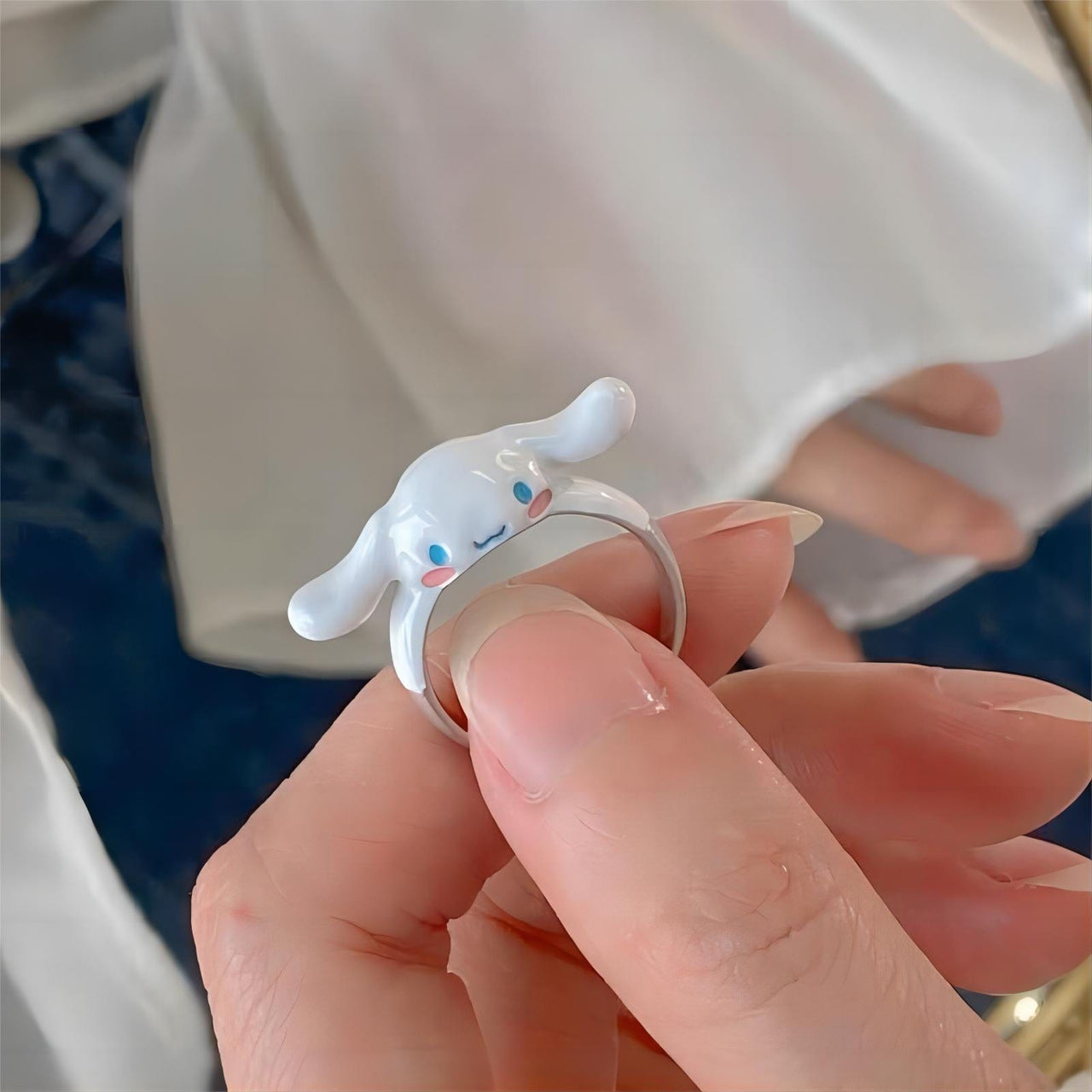 Sanrio Enamel Cinnamoroll Ring - ArtGalleryZen