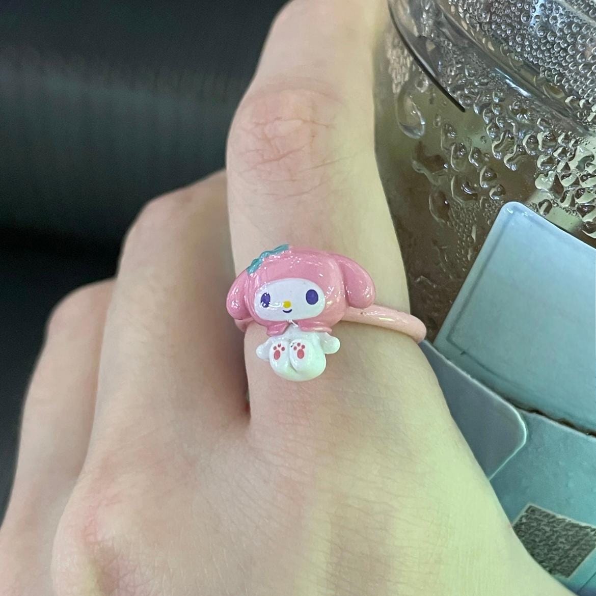 Sanrio Enamel My Melody Open Ring - ArtGalleryZen