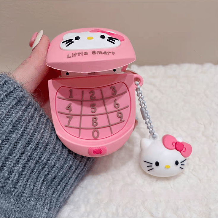 Sanrio Hello Kitty AirPods Earphone Case With Key Chain - ArtGalleryZen