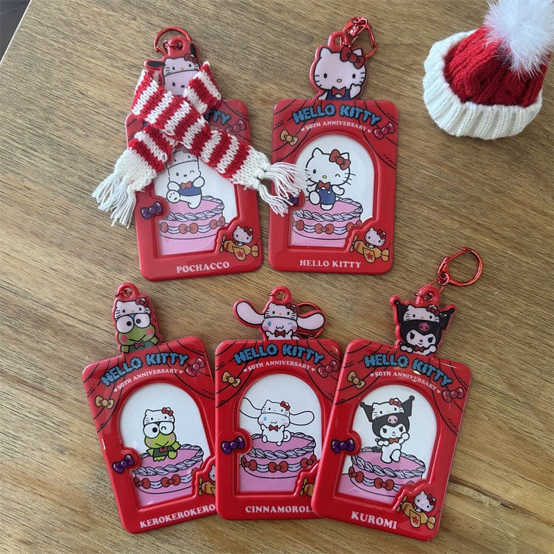 Sanrio Hello Kitty Anniversary Kpop Keychain Photocard Holder - ArtGalleryZen