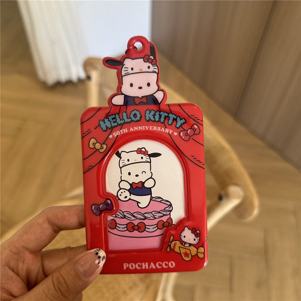 Sanrio Hello Kitty Anniversary Kpop Keychain Photocard Holder - ArtGalleryZen