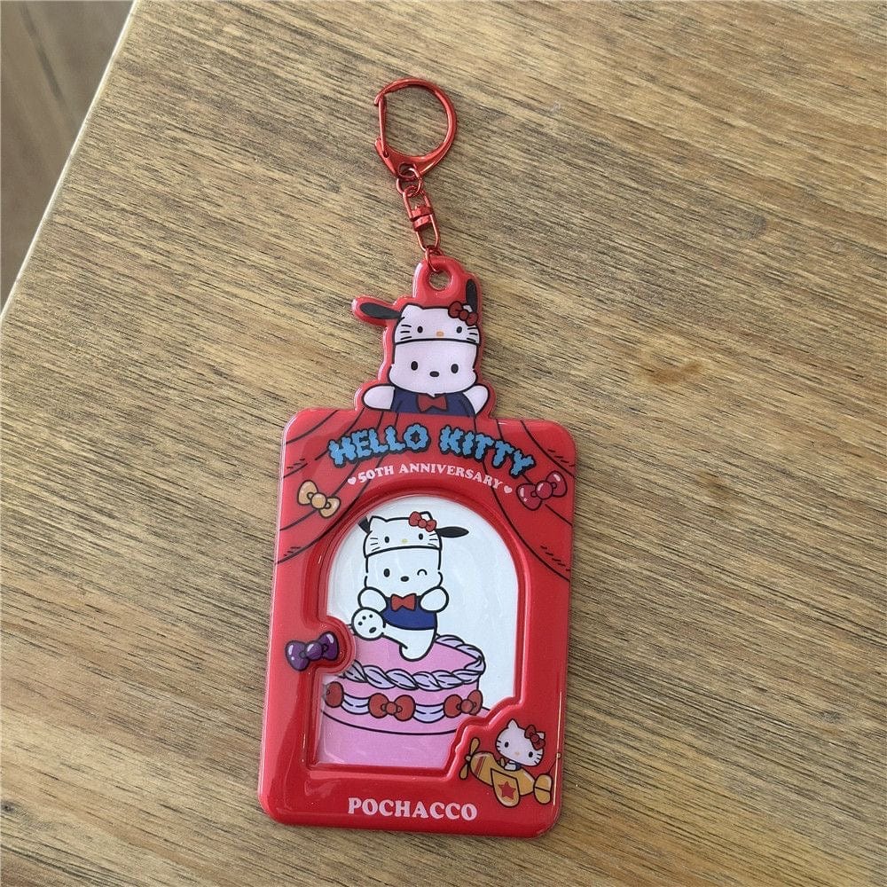 Sanrio Hello Kitty Anniversary Kpop Keychain Photocard Holder - ArtGalleryZen