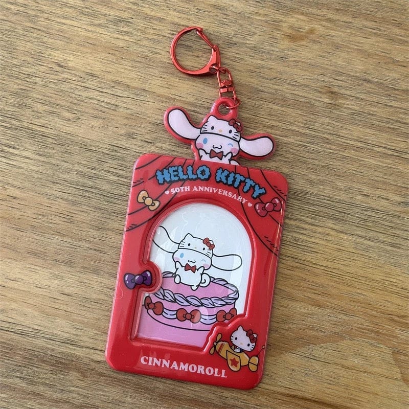 Sanrio Hello Kitty Anniversary Kpop Keychain Photocard Holder - ArtGalleryZen