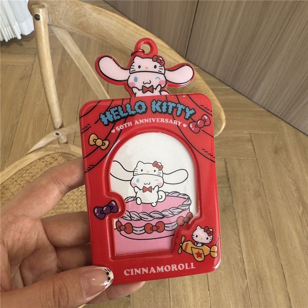 Sanrio Hello Kitty Anniversary Kpop Keychain Photocard Holder - ArtGalleryZen