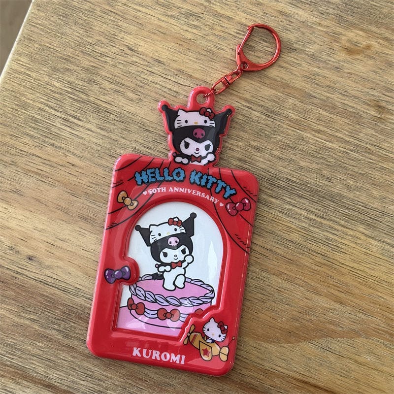 Sanrio Hello Kitty Anniversary Kpop Keychain Photocard Holder - ArtGalleryZen