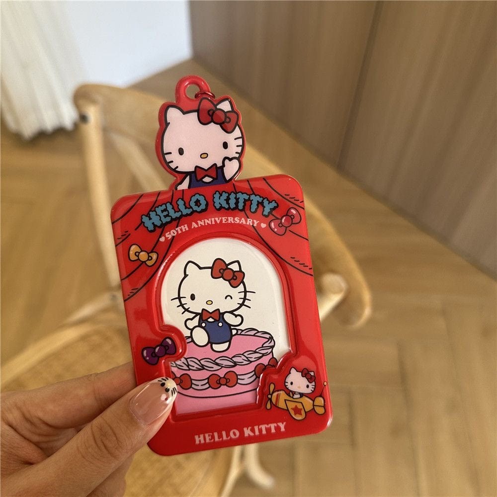 Sanrio Hello Kitty Anniversary Kpop Keychain Photocard Holder - ArtGalleryZen