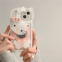 Thumbnail for Sanrio Hello Kitty iPhone Case With Cosmetic Mirror - ArtGalleryZen