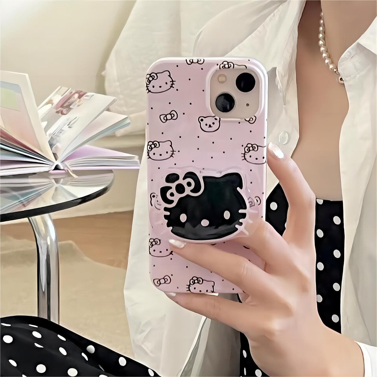 Sanrio Hello Kitty iPhone Case With Stand - ArtGalleryZen