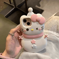 Thumbnail for Sanrio Hello Kitty My Melody Snowman iPhone Case - ArtGalleryZen