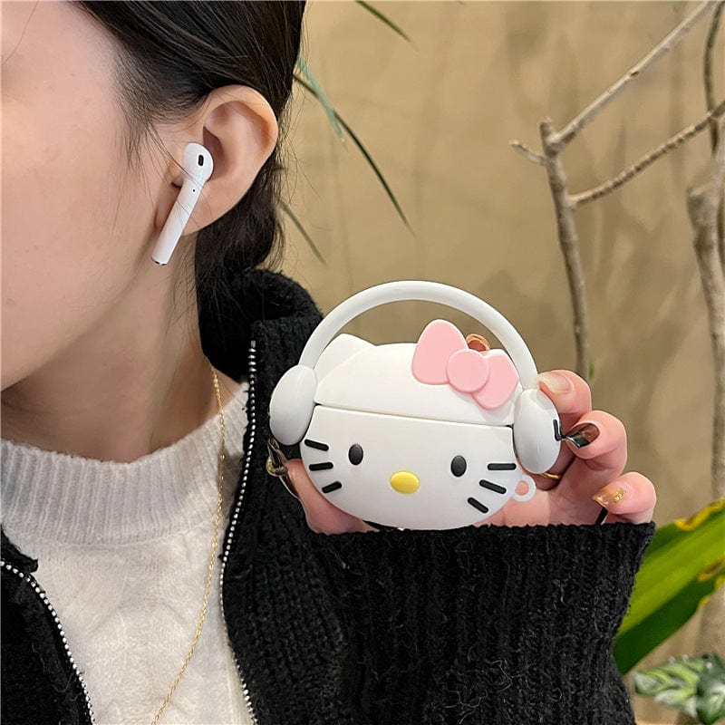 Sanrio Hello Kitty Silicone AirPods Earphone Case - ArtGalleryZen