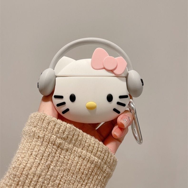 Sanrio Hello Kitty Silicone AirPods Earphone Case - ArtGalleryZen