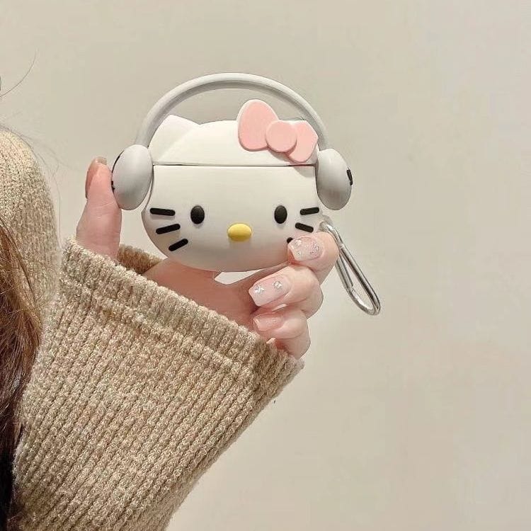 Sanrio Hello Kitty Silicone AirPods Earphone Case - ArtGalleryZen