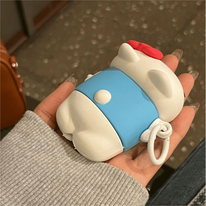 Sanrio Hello Kitty Sleeping On Tummy AirPods Earphone Case - ArtGalleryZen