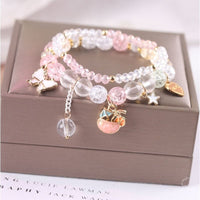 Thumbnail for Sanrio Kawaii Anime Melody Kuromi Cinnamoroll Crystal Bracelet - ArtGalleryZen