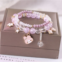 Thumbnail for Sanrio Kawaii Anime Melody Kuromi Cinnamoroll Crystal Bracelet - ArtGalleryZen